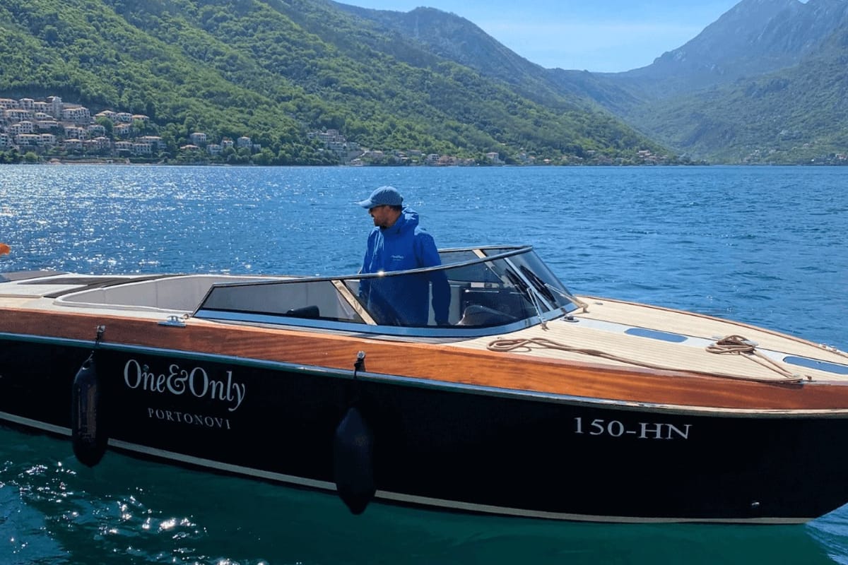 Exterior view of Nera, a Gulet Motorboat motorboat at Herceg Novi, Montenegro