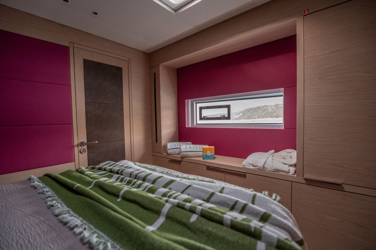 Cabin on SAILUXE - Gloria, a Lagoon Sixty 5 catamaran at Salerno, Italy