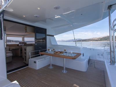 Deck of Gioia, a Lagoon 42 catamaran at Općina Rogoznica, Croatia