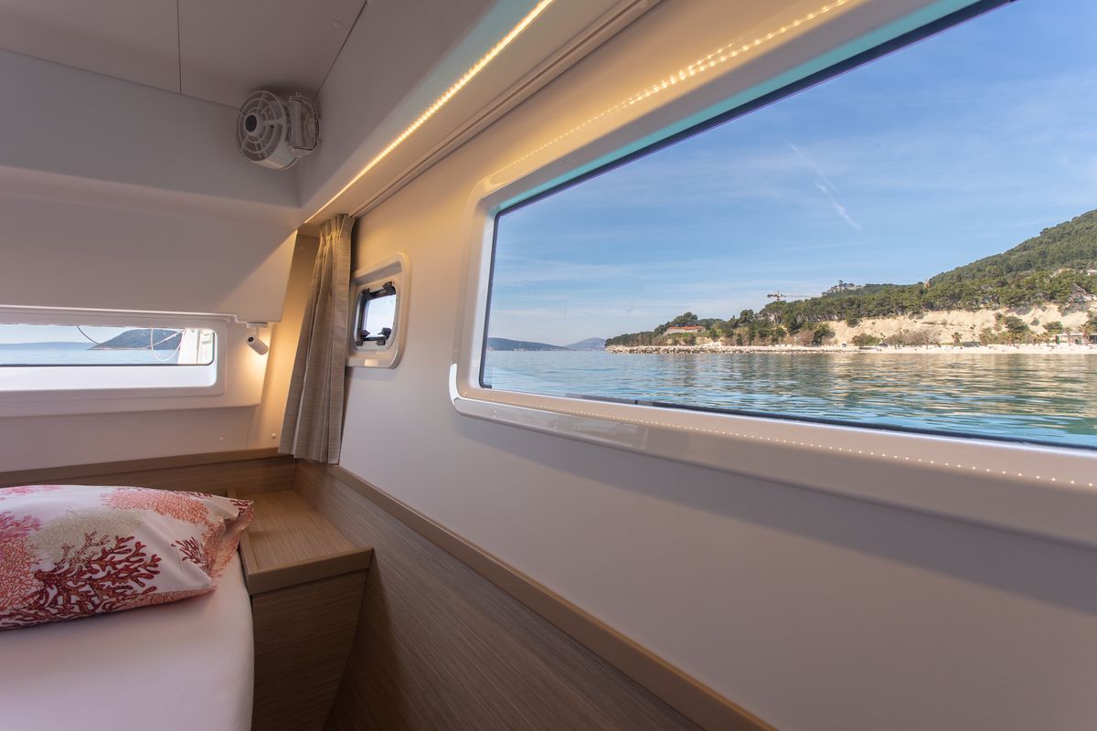 Cabin on Gioia, a Lagoon 42 catamaran at Općina Rogoznica, Croatia