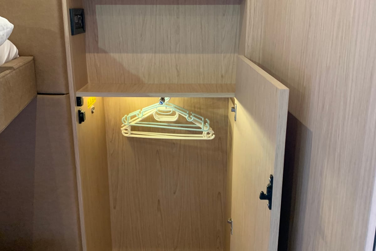 Cabin on Sundowner, a Beneteau Monte Carlo 5 motorboat at Grad Trogir, Croatia
