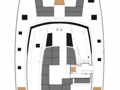 Lingaro, a Fountaine Pajot Saba 50 catamaran at Athens, Greece