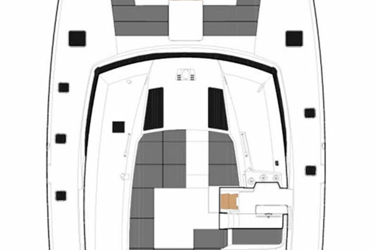 Lingaro, a Fountaine Pajot Saba 50 catamaran at Athens, Greece