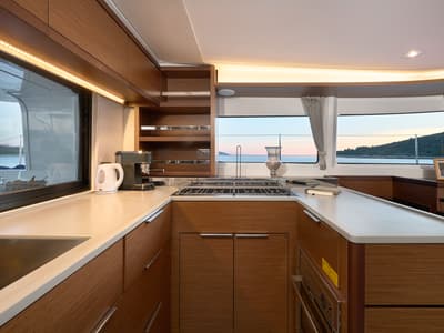 Galley of Sophie, a Lagoon 46 catamaran at Grad Trogir, Croatia