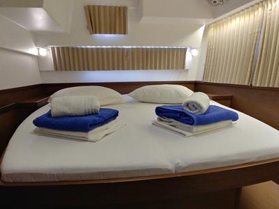 Cabin on Sao, a Lagoon 42 catamaran at Volos Municipality, Greece