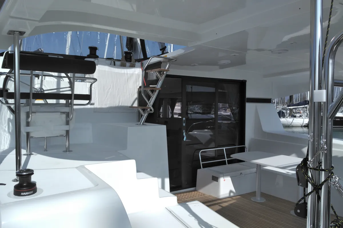 Deck of Sao, a Lagoon 42 catamaran at Volos Municipality, Greece