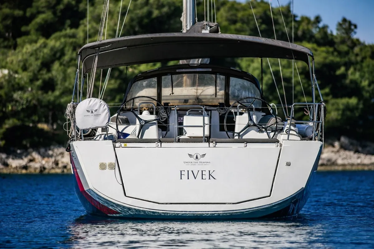 Fivek, a Dufour 460 GL sailboat at Primošten, Croatia