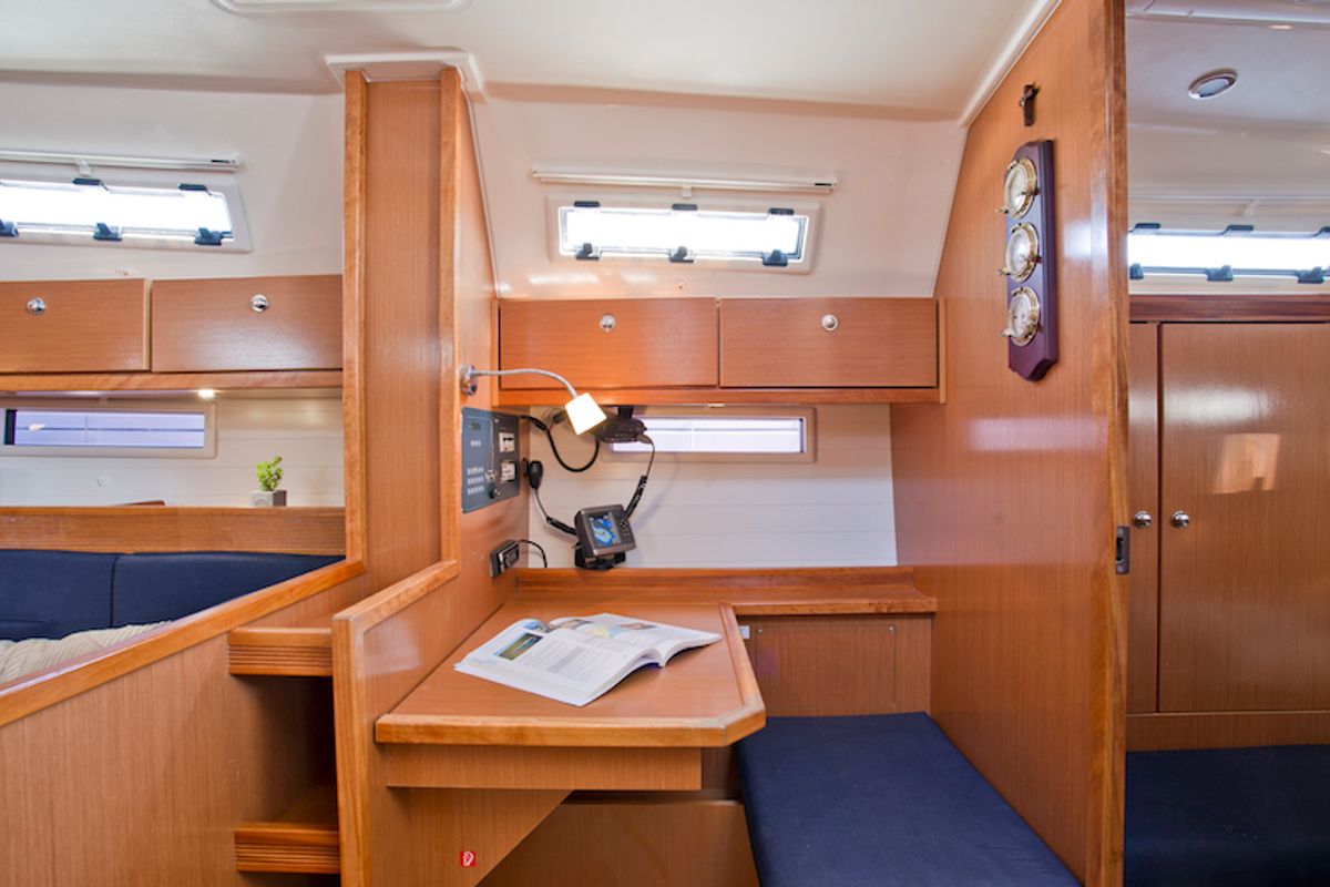Salon of Astros, a Bavaria Cruiser 41 sailboat at Grad Šibenik, Croatia