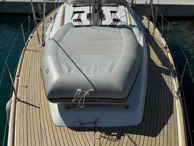 Deck of Magnolia, a Beneteau Oceanis 43 sailboat at Općina Sukošan, Croatia