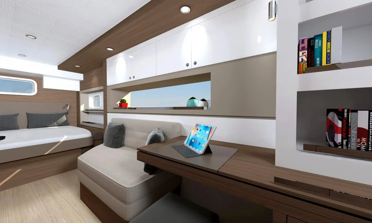 Cabin on Blue Diamond, a Bali 4.4 catamaran at Municipal Unit of Lefkada, Greece