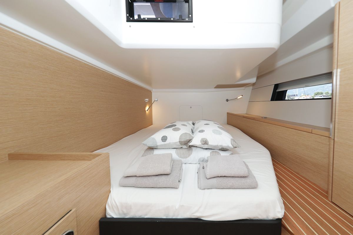 Cabin on Atmosphere, a Hanse Yachts Hanse 460 sailboat at Grad Kaštela, Croatia