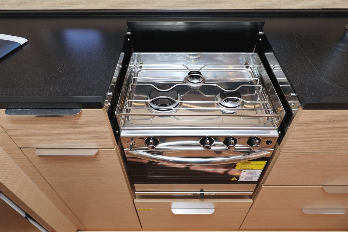 Galley of Atmosphere, a Hanse Yachts Hanse 460 sailboat at Grad Kaštela, Croatia
