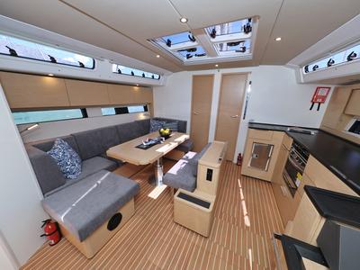 Salon of Atmosphere, a Hanse Yachts Hanse 460 sailboat at Grad Kaštela, Croatia