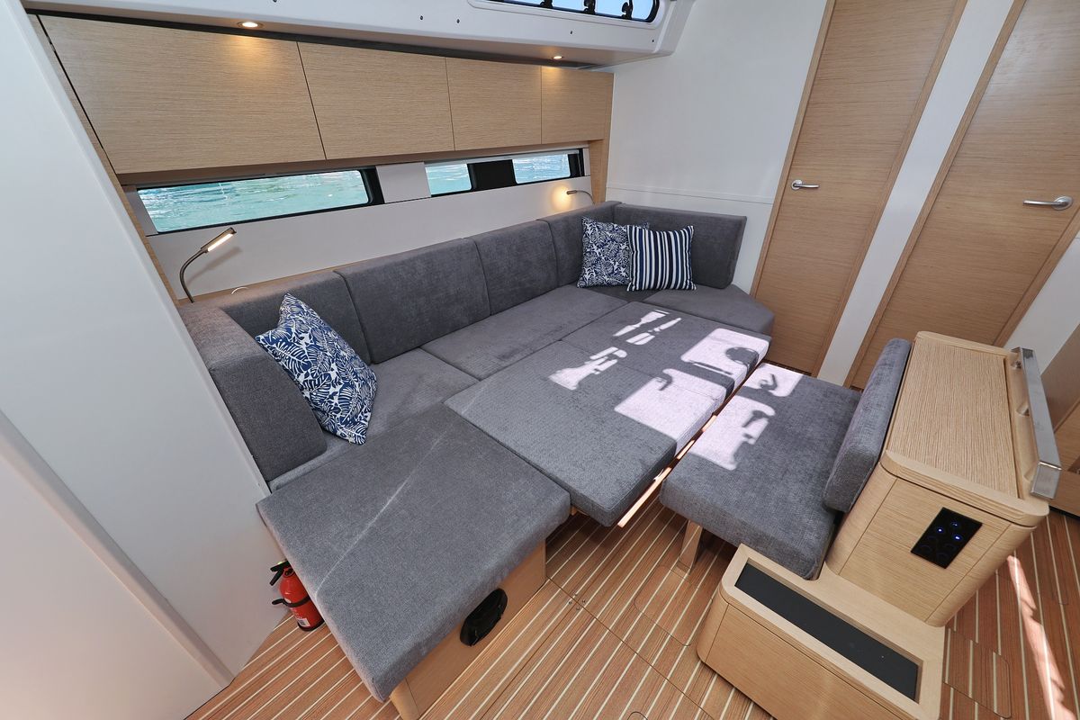 Salon of Atmosphere, a Hanse Yachts Hanse 460 sailboat at Grad Kaštela, Croatia