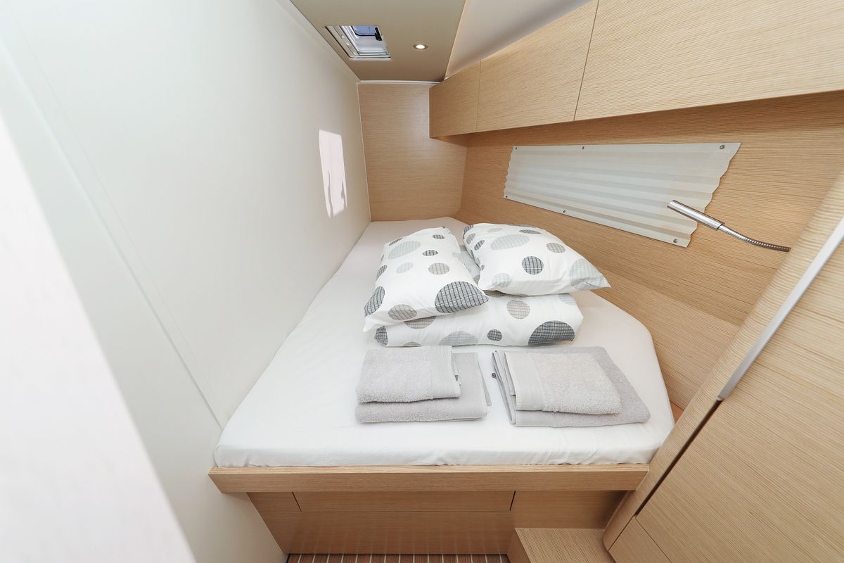 Cabin on Atmosphere, a Hanse Yachts Hanse 460 sailboat at Grad Kaštela, Croatia