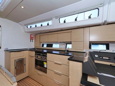 Galley of Atmosphere, a Hanse Yachts Hanse 460 sailboat at Grad Kaštela, Croatia