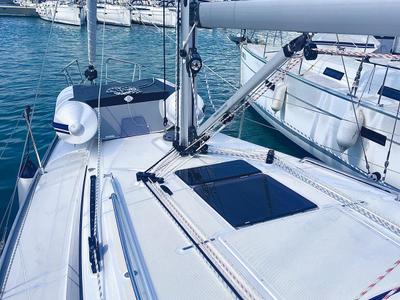 Deck of KORA, a Bavaria Cruiser 34 sailboat at Općina Sukošan, Croatia