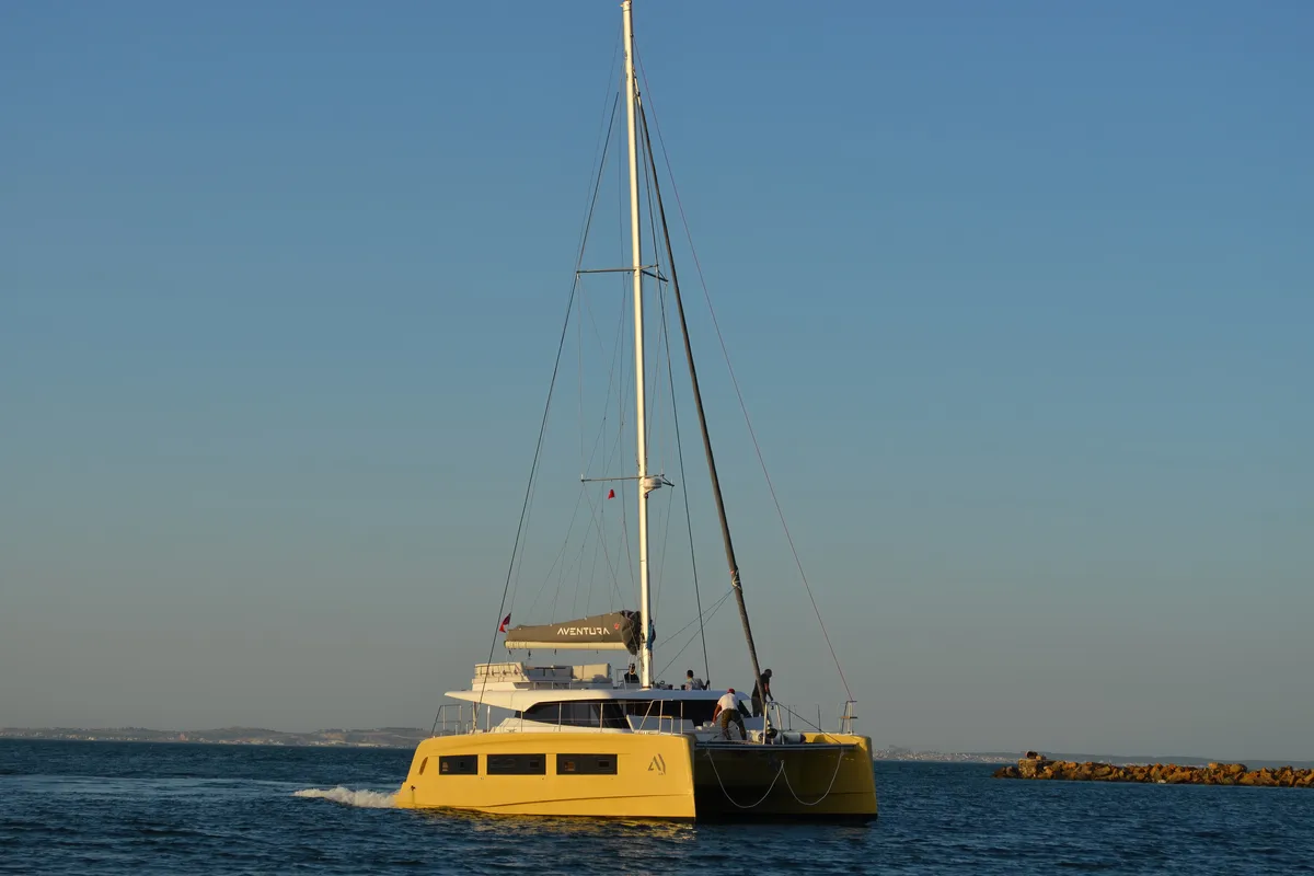 Exterior view of Premium +, a Aventura Catamarans Aventura 45 catamaran at Dénia, Spain