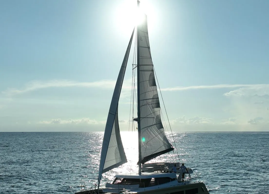 Exterior view of Premium +, a Aventura Catamarans Aventura 45 catamaran at Dénia, Spain