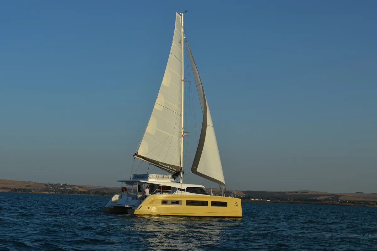 Exterior view of Premium +, a Aventura Catamarans Aventura 45 catamaran at Dénia, Spain