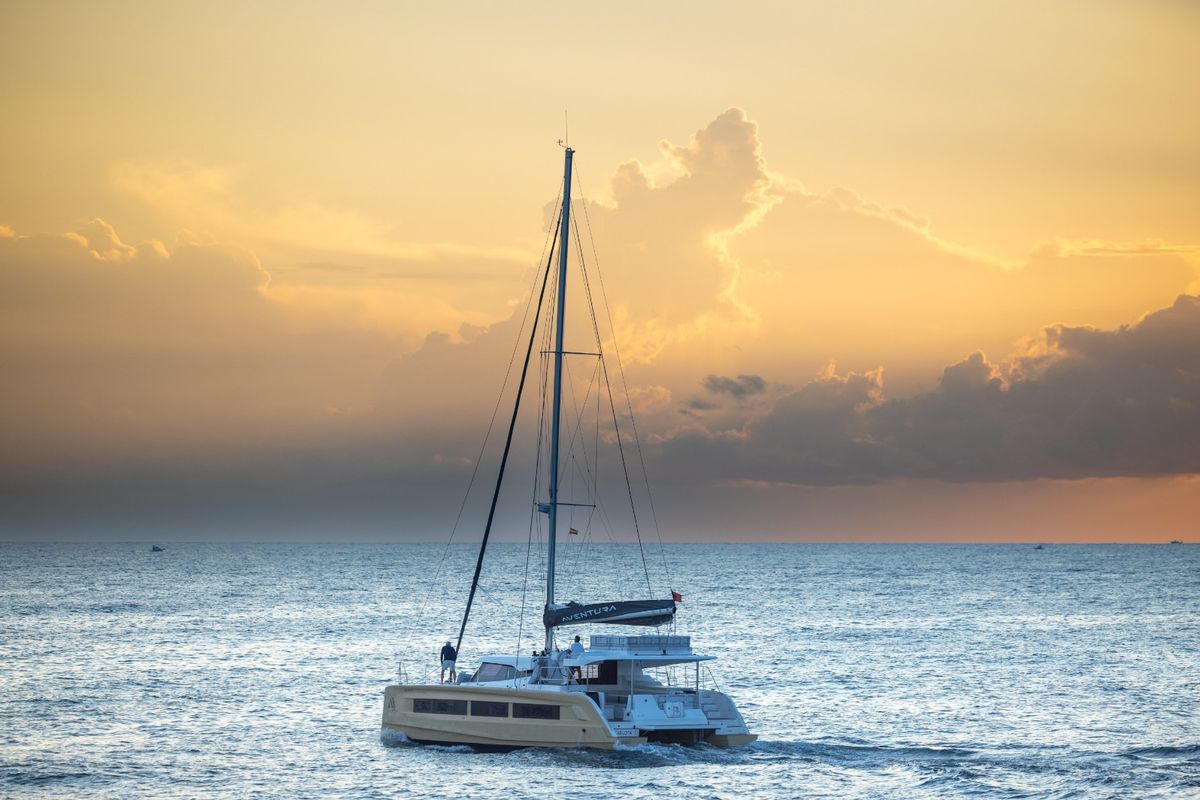 Exterior view of Premium +, a Aventura Catamarans Aventura 45 catamaran at Dénia, Spain