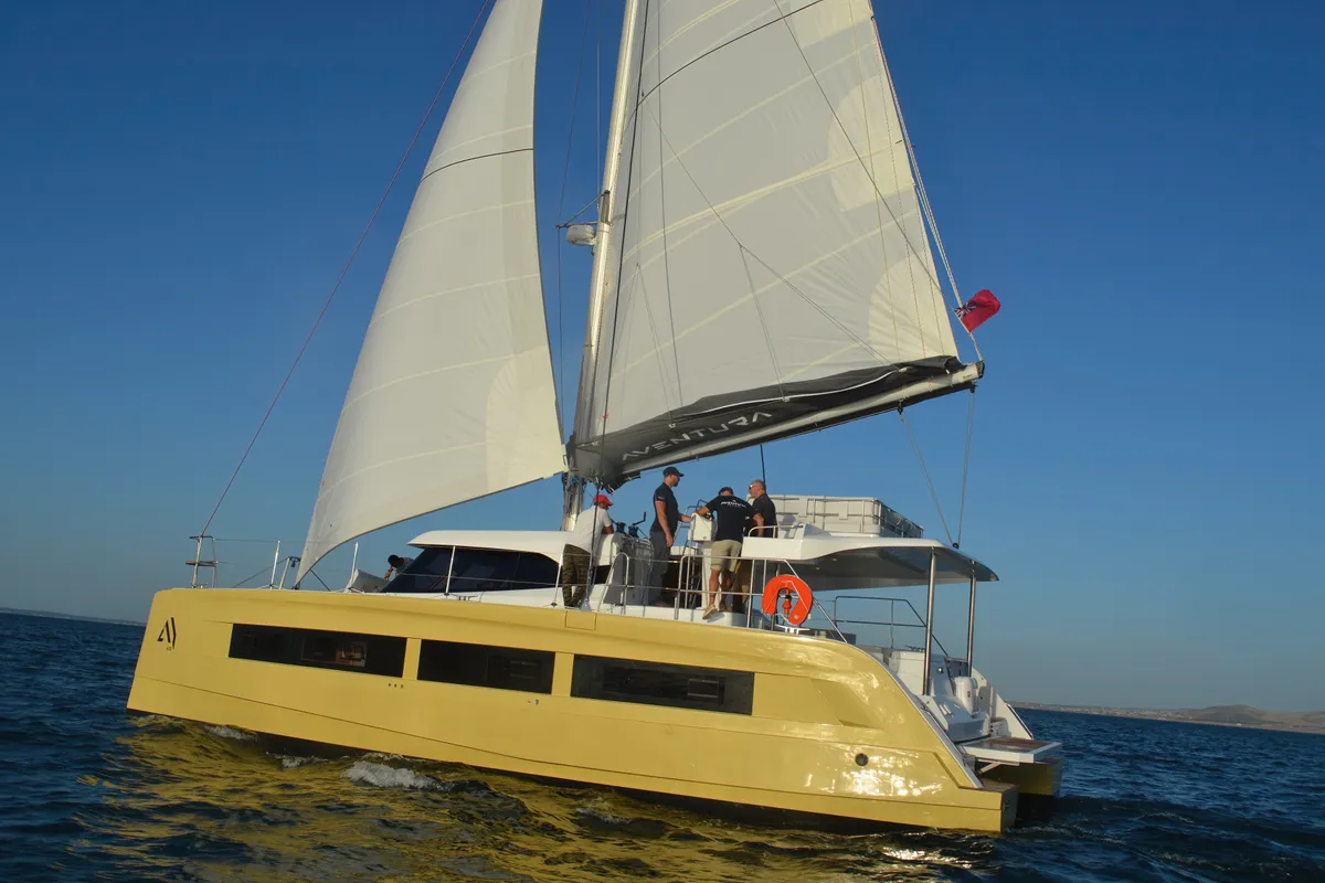 Exterior view of Premium +, a Aventura Catamarans Aventura 45 catamaran at Dénia, Spain