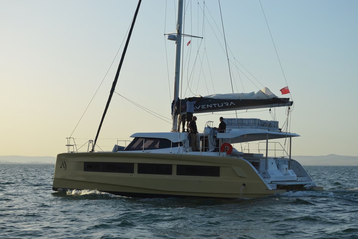 Exterior view of Premium +, a Aventura Catamarans Aventura 45 catamaran at Dénia, Spain