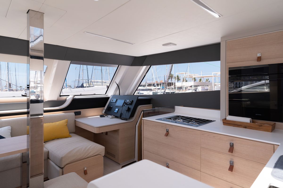 Galley of Premium +, a Aventura Catamarans Aventura 45 catamaran at Dénia, Spain