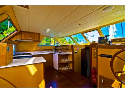 Galley of Angelo, a Gulet Gulet gulet at Fethiye, Turkey