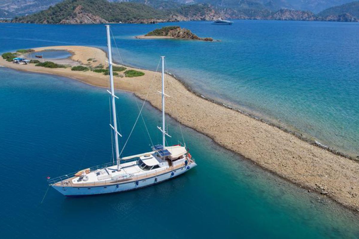 Exterior view of Angelo, a Gulet Gulet gulet at Fethiye, Turkey