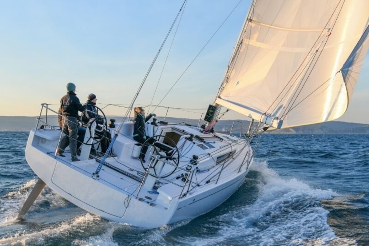 Exterior view of OSICA, a Beneteau First 36 sailboat at Izola / Isola, Slovenia