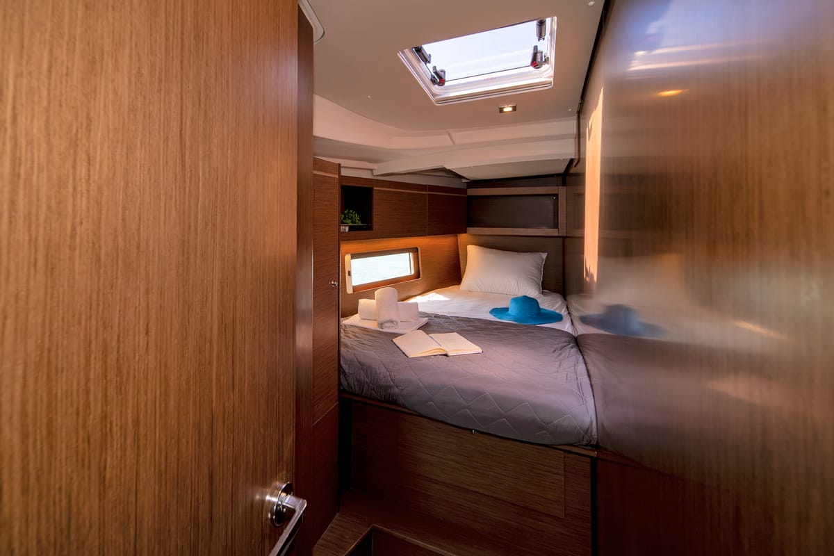 Cabin on Rebekka Blue, a Beneteau Oceanis 46.1 sailboat at Municipal Unit of Rhodes, Greece