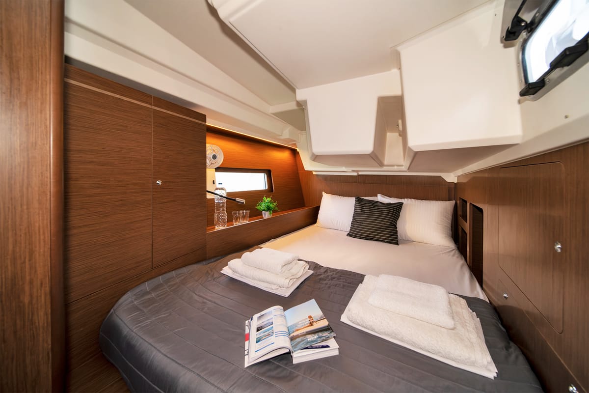 Cabin on Rebekka Blue, a Beneteau Oceanis 46.1 sailboat at Municipal Unit of Rhodes, Greece