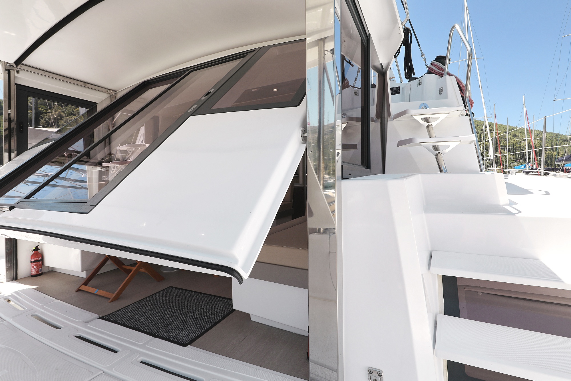 Sea Lounge, a Bali 4.1 catamaran at Grad Biograd na Moru, Croatia