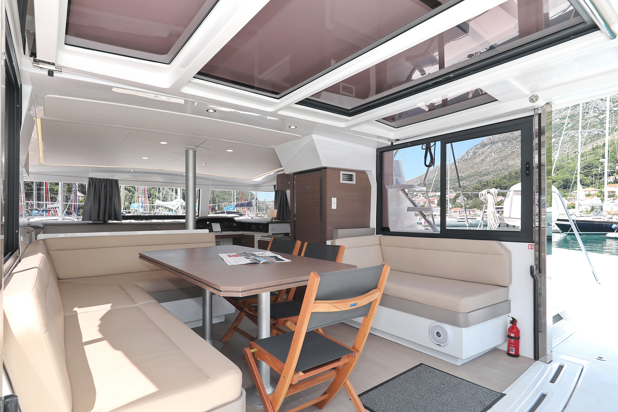 Sea Lounge, a Bali 4.1 catamaran at Grad Biograd na Moru, Croatia
