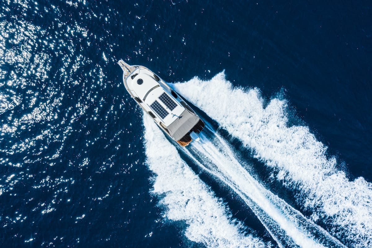 Cockpit of H7 - Nelly, a Leidi 800R motorboat at Grad Pula, Croatia