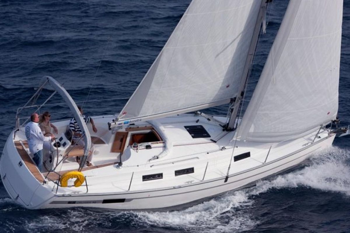 Exterior view of Star Chiara, a Bavaria 32 Cruiser sailboat at Punat, Croatia