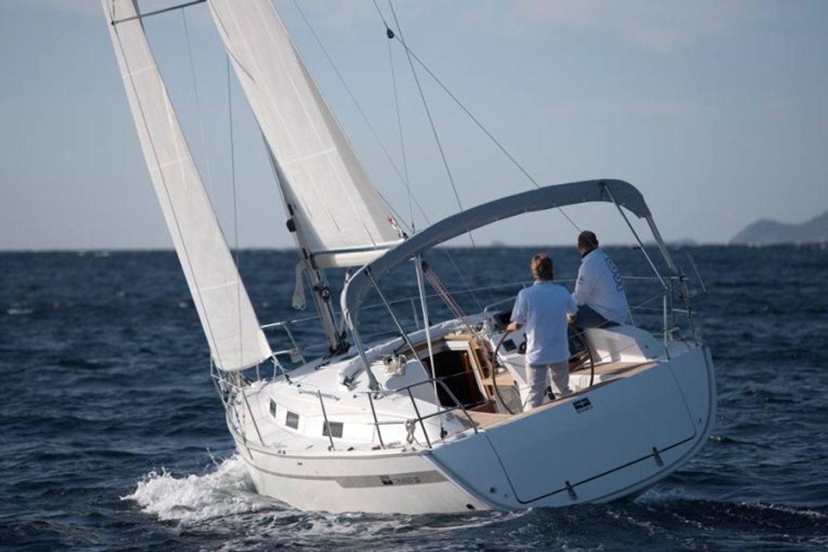 Exterior view of Star Chiara, a Bavaria 32 Cruiser sailboat at Punat, Croatia