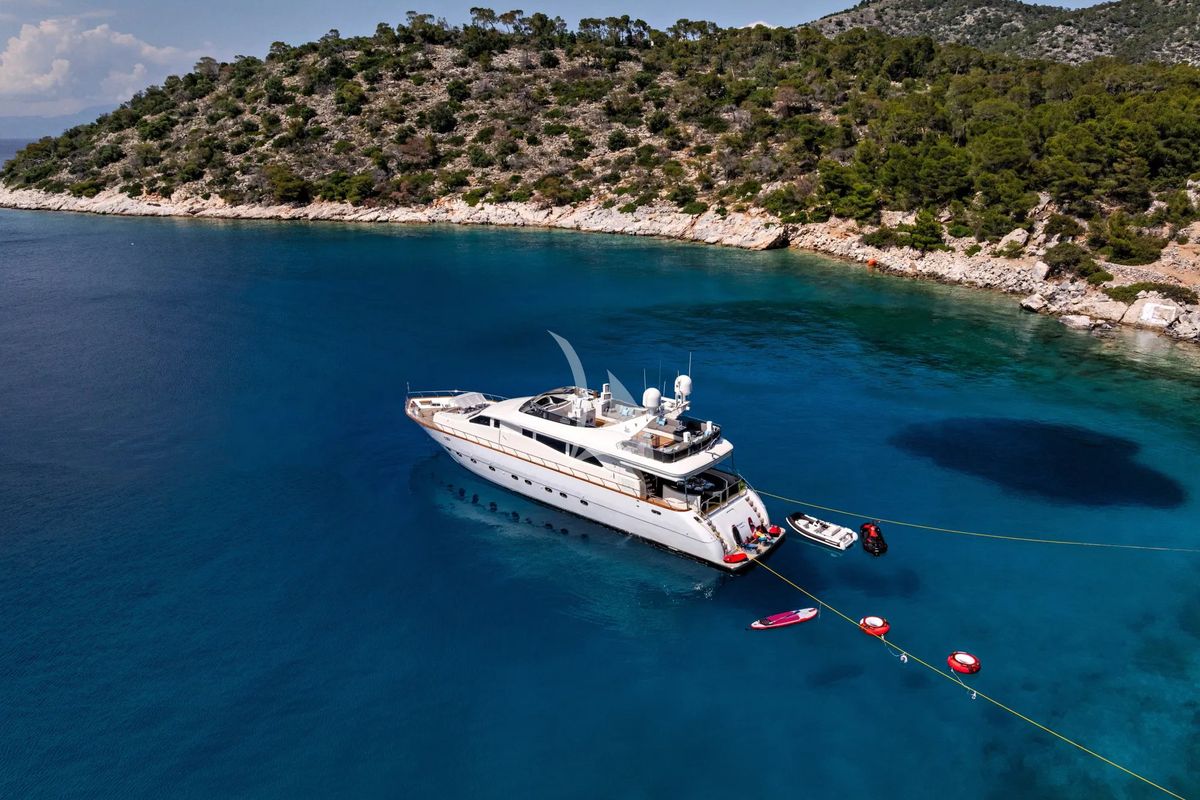 Exterior view of Dream, a Gulet Arno Leopard 27 yacht at Athens, Greece