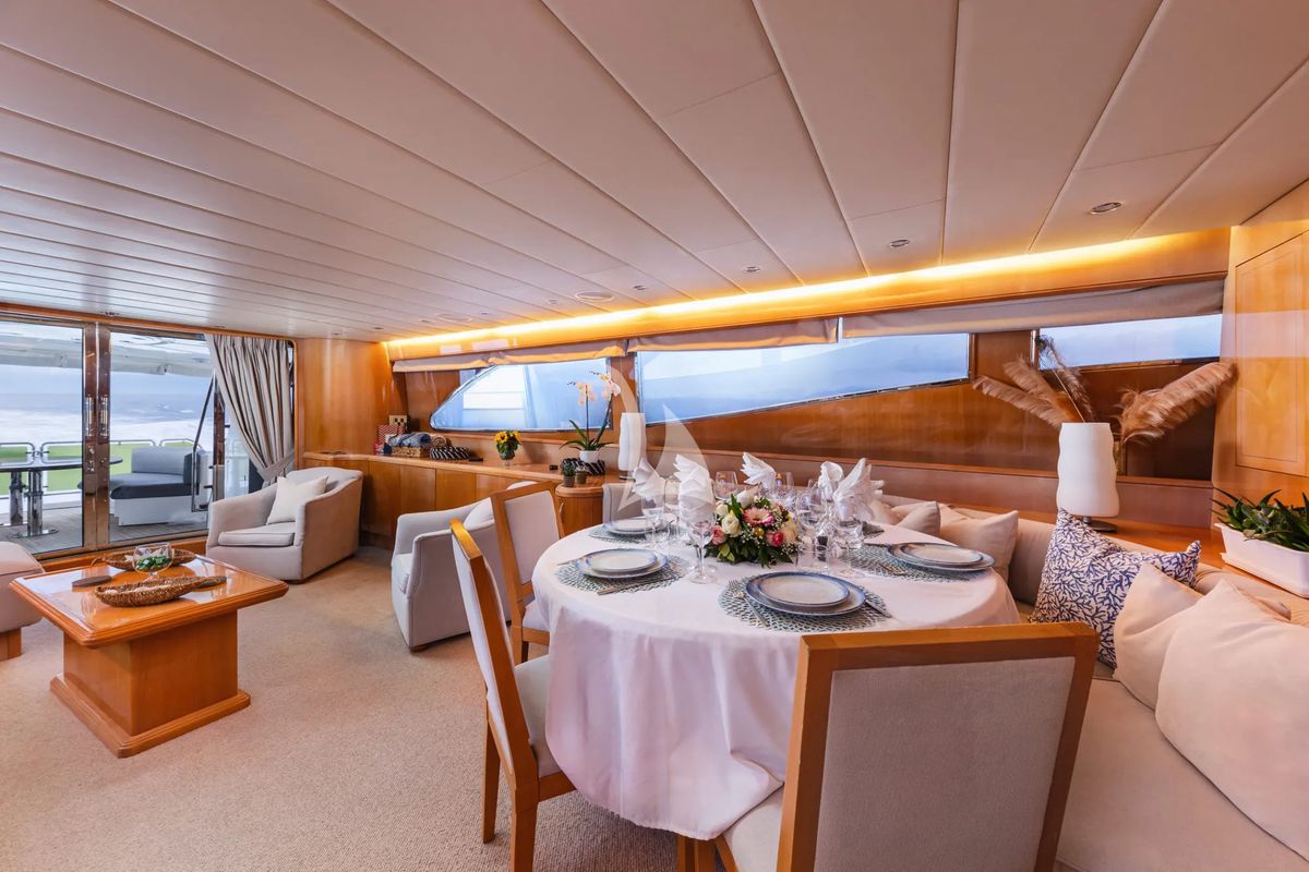 Salon of Dream, a Gulet Arno Leopard 27 yacht at Athens, Greece