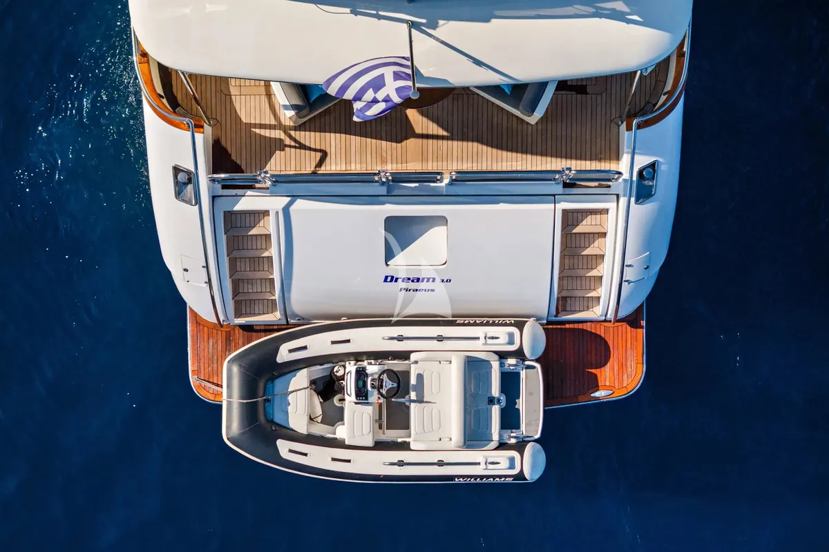 Exterior view of Dream, a Gulet Arno Leopard 27 yacht at Athens, Greece