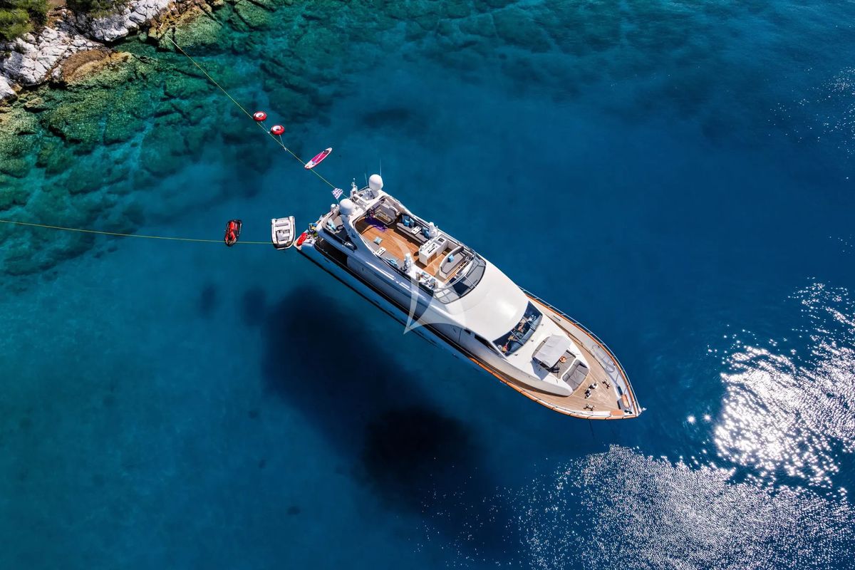 Exterior view of Dream, a Gulet Arno Leopard 27 yacht at Athens, Greece