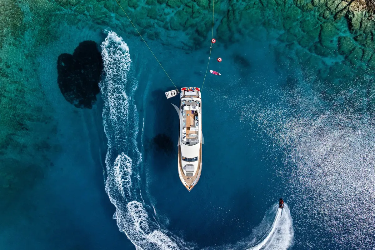 Exterior view of Dream, a Gulet Arno Leopard 27 yacht at Athens, Greece