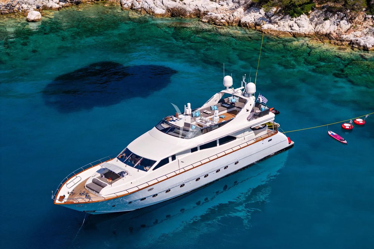 Exterior view of Dream, a Gulet Arno Leopard 27 yacht at Athens, Greece
