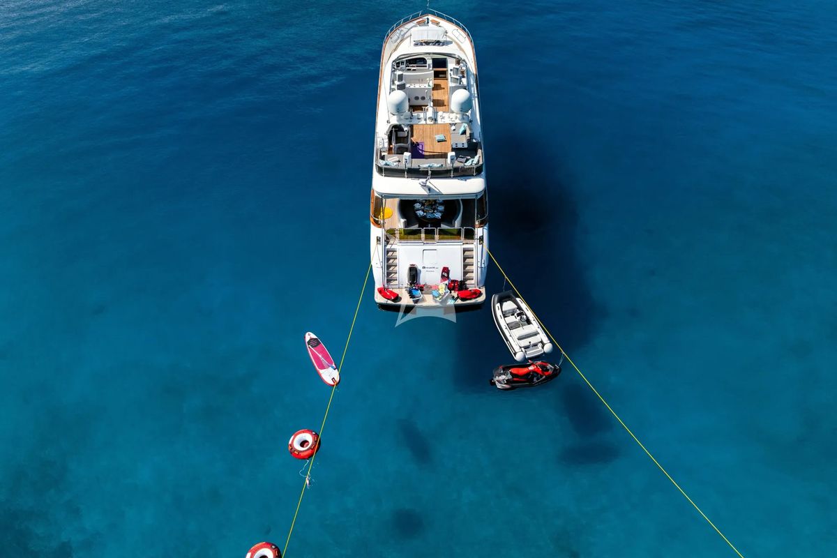 Exterior view of Dream, a Gulet Arno Leopard 27 yacht at Athens, Greece