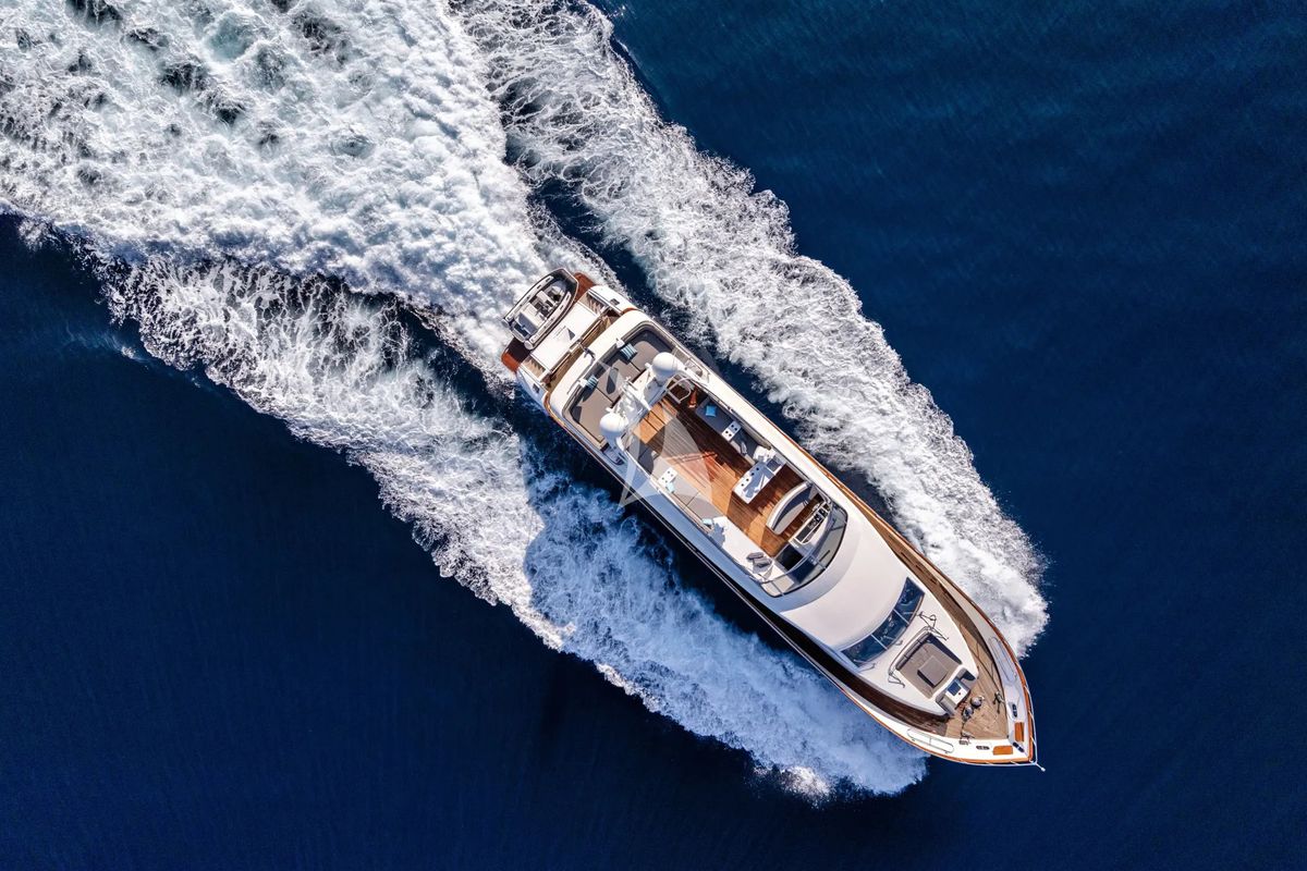 Exterior view of Dream, a Gulet Arno Leopard 27 yacht at Athens, Greece
