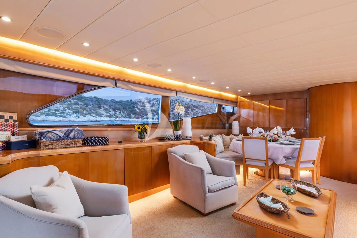 Salon of Dream, a Gulet Arno Leopard 27 yacht at Athens, Greece