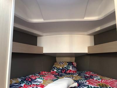 Cabin on MOBULA ZERO, a Beneteau Oceanis 30.1 sailboat at Split, Croatia