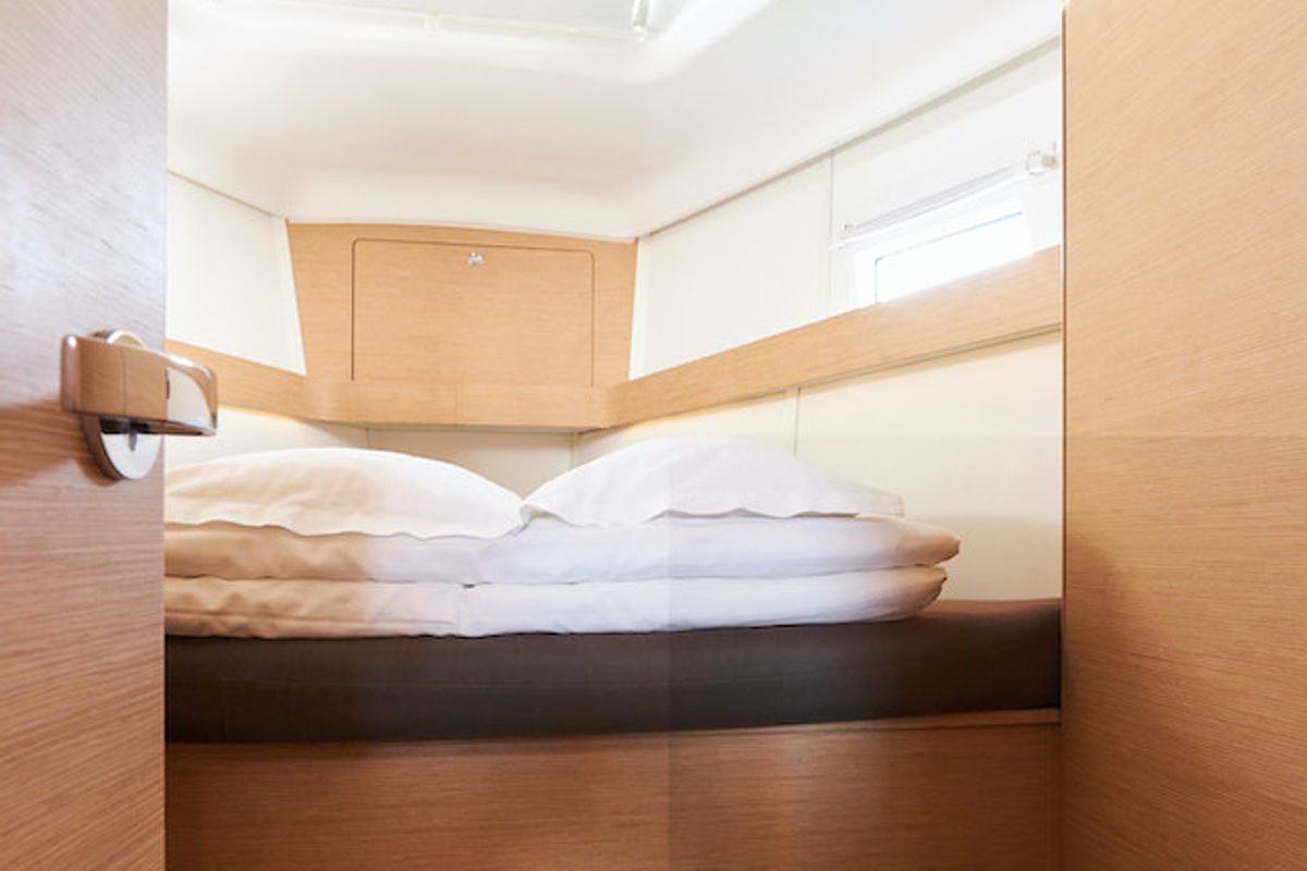Cabin on California, a Elan Impression 45 sailboat at Grad Kaštela, Croatia