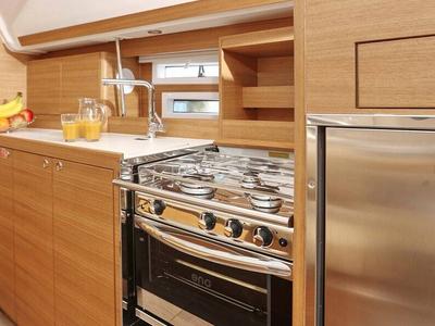 Galley of REBEL YELL, a Elan Impression 45.1 sailboat at Grad Pula, Croatia
